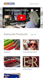 Mobile Screenshot of horizonscreenprinting.com