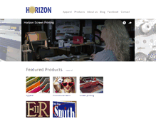 Tablet Screenshot of horizonscreenprinting.com